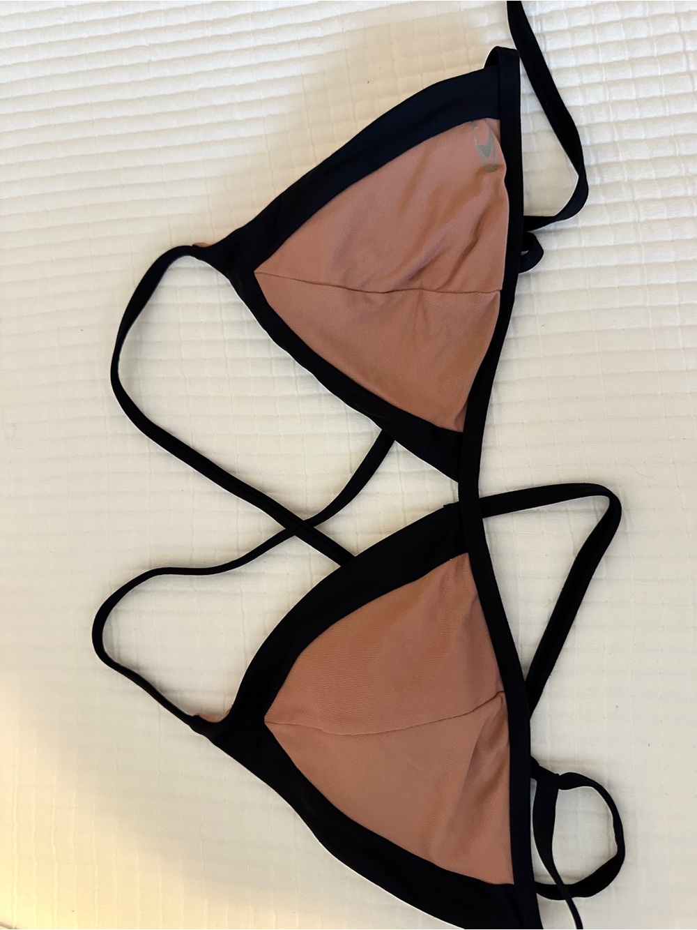 Rip Curl Black & Mauve Triangle Bikini Top